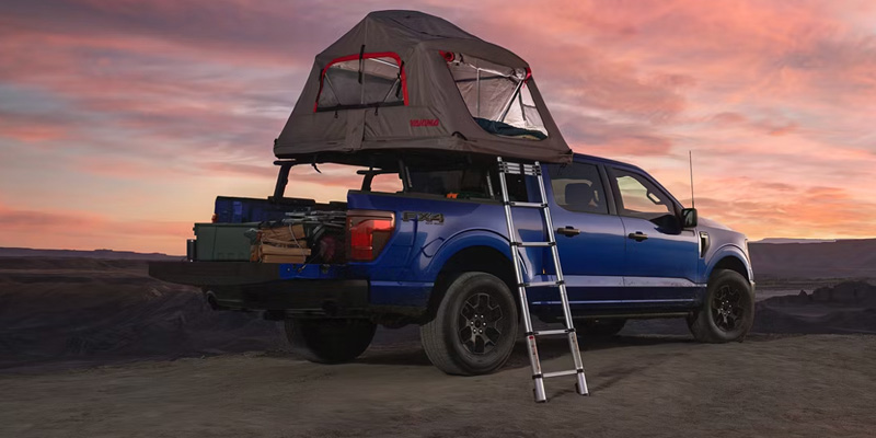 2026 Ford Bronco showing with the camping setup