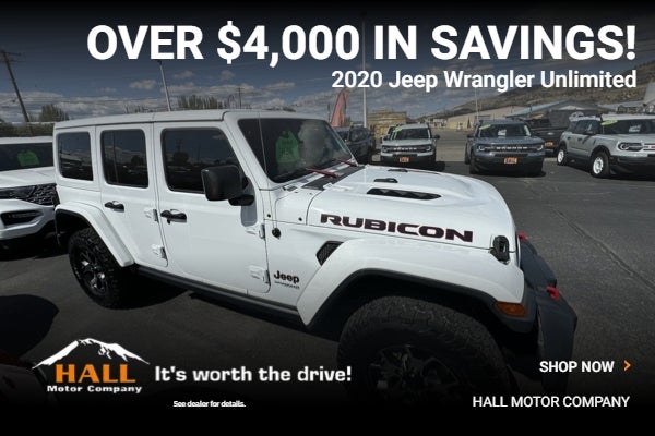 Over $4,000 in savings- 2020 Jeep Wrangler Unlimited