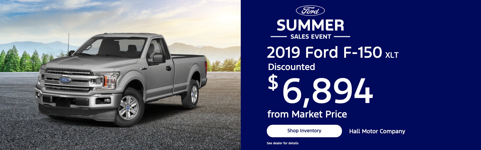 2019 Ford F-150 XLT | Discounted $6894 from Market Price